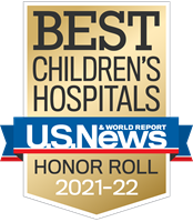 美国新闻与世界报道》宝贝最好的儿童医院or Roll 2021-22 Badge