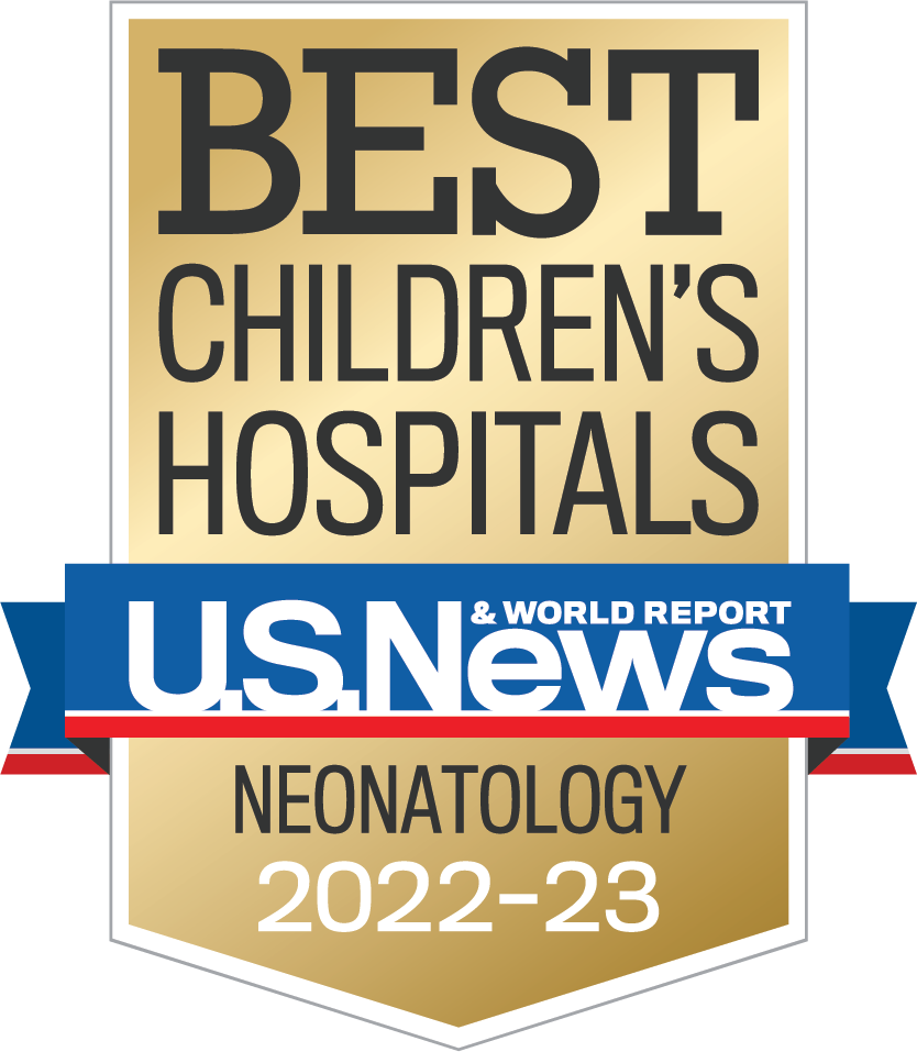 美国新闻和世界报道最好的儿童医院新生儿学2022 - 23所示