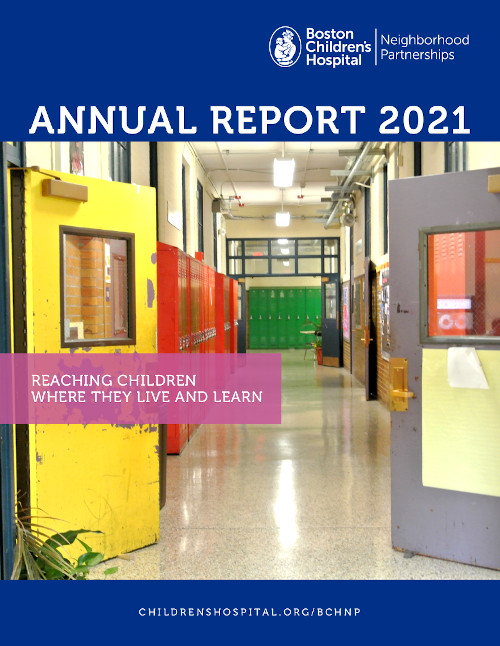 波士顿儿童医院社区伙伴关系年度报告2021年封面